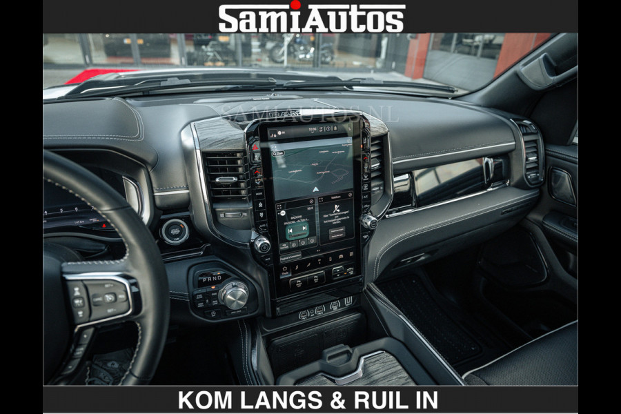 Dodge Ram LIMITED H.O 540 PK 706Nm | Massage + Full Option | De Meest Luxe en Volle Pick-Up in zijn Klasse | Comfortabele Dubbele Cabine met Royale 5 Zitplaatsen | BPM vrij | Nu Leverbaar uit Voorraad | Voorraad Nr 2336 - 7700 | De specialist in Amerikaanse pick‑ups in Nederland en Europa.