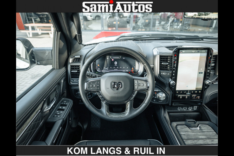 Dodge Ram LIMITED H.O 540 PK 706Nm | Massage + Full Option | De Meest Luxe en Volle Pick-Up in zijn Klasse | Comfortabele Dubbele Cabine met Royale 5 Zitplaatsen | BPM vrij | Nu Leverbaar uit Voorraad | Voorraad Nr 2336 - 7700 | De specialist in Amerikaanse pick‑ups in Nederland en Europa.