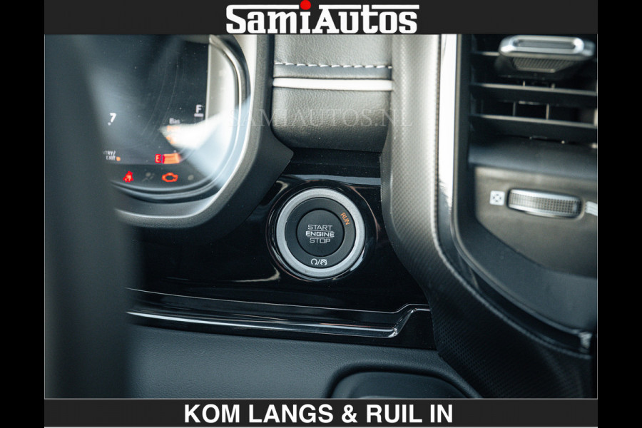 Dodge Ram LIMITED H.O 540 PK 706Nm | Massage + Full Option | De Meest Luxe en Volle Pick-Up in zijn Klasse | Comfortabele Dubbele Cabine met Royale 5 Zitplaatsen | BPM vrij | Nu Leverbaar uit Voorraad | Voorraad Nr 2336 - 7700 | De specialist in Amerikaanse pick‑ups in Nederland en Europa.