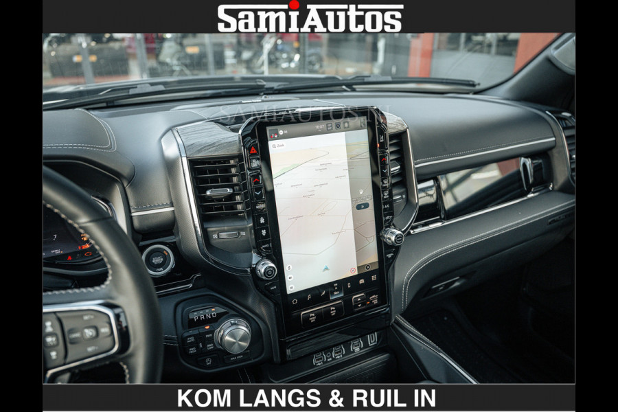 Dodge Ram LIMITED H.O 540 PK 706Nm | Massage + Full Option | De Meest Luxe en Volle Pick-Up in zijn Klasse | Comfortabele Dubbele Cabine met Royale 5 Zitplaatsen | BPM vrij | Nu Leverbaar uit Voorraad | Voorraad Nr 2336 - 7700 | De specialist in Amerikaanse pick‑ups in Nederland en Europa.
