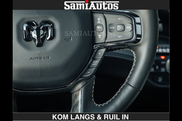 Dodge Ram LIMITED H.O 540 PK 706Nm | Massage + Full Option | De Meest Luxe en Volle Pick-Up in zijn Klasse | Comfortabele Dubbele Cabine met Royale 5 Zitplaatsen | BPM vrij | Nu Leverbaar uit Voorraad | Voorraad Nr 2336 - 7700 | De specialist in Amerikaanse pick‑ups in Nederland en Europa.