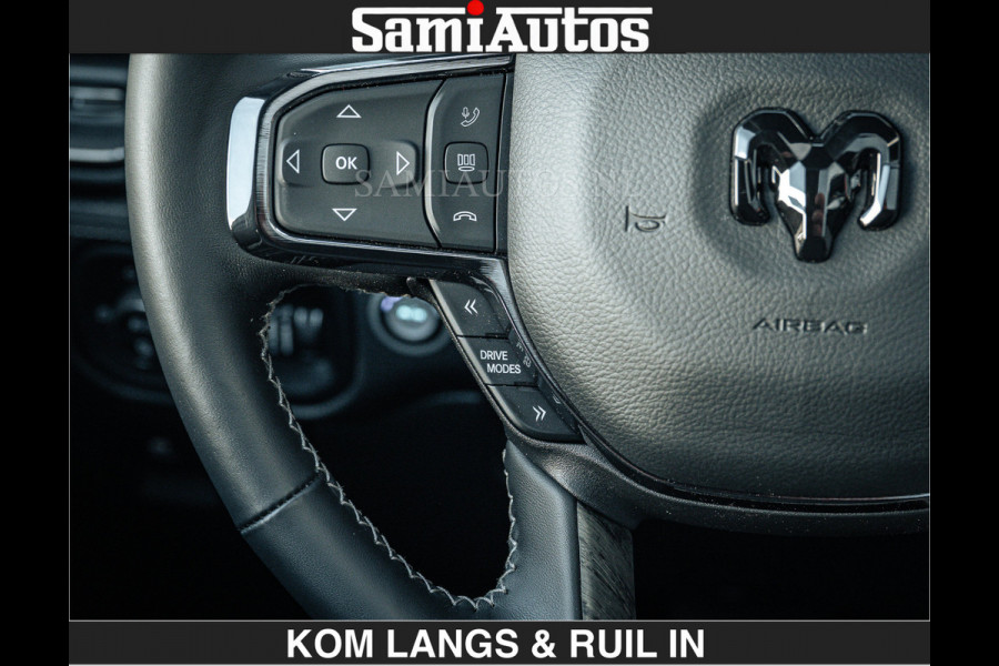 Dodge Ram LIMITED H.O 540 PK 706Nm | Massage + Full Option | De Meest Luxe en Volle Pick-Up in zijn Klasse | Comfortabele Dubbele Cabine met Royale 5 Zitplaatsen | BPM vrij | Nu Leverbaar uit Voorraad | Voorraad Nr 2336 - 7700 | De specialist in Amerikaanse pick‑ups in Nederland en Europa.