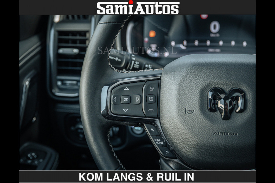 Dodge Ram LIMITED H.O 540 PK 706Nm | Massage + Full Option | De Meest Luxe en Volle Pick-Up in zijn Klasse | Comfortabele Dubbele Cabine met Royale 5 Zitplaatsen | BPM vrij | Nu Leverbaar uit Voorraad | Voorraad Nr 2336 - 7700 | De specialist in Amerikaanse pick‑ups in Nederland en Europa.