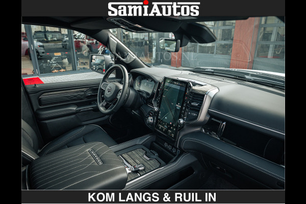 Dodge Ram LIMITED H.O 540 PK 706Nm | Massage + Full Option | De Meest Luxe en Volle Pick-Up in zijn Klasse | Comfortabele Dubbele Cabine met Royale 5 Zitplaatsen | BPM vrij | Nu Leverbaar uit Voorraad | Voorraad Nr 2336 - 7700 | De specialist in Amerikaanse pick‑ups in Nederland en Europa.