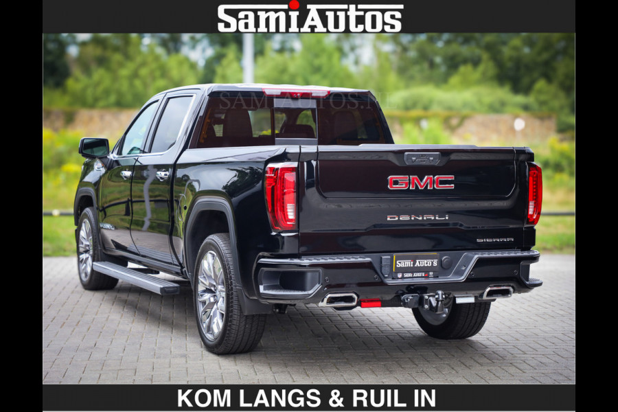GMC Sierra DENALI | All-In Prijs | 6,2 V8 Full Option | De Meest Luxe Pick-Up in zijn Klasse | Comfortabele Dubbele Cabine met Royale 5 Zitplaatsen | BPM vrij | Nu Leverbaar uit Voorraad | Voorraad Nr 1788 | De specialist in Amerikaanse pick‑ups in Nederland en Europa.