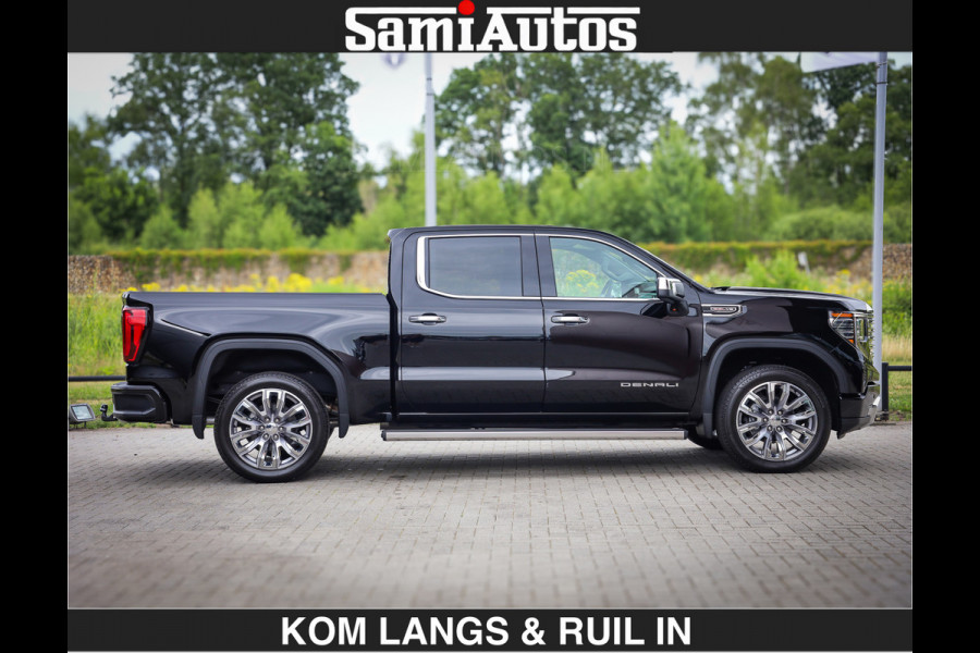 GMC Sierra DENALI | All-In Prijs | 6,2 V8 Full Option | De Meest Luxe Pick-Up in zijn Klasse | Comfortabele Dubbele Cabine met Royale 5 Zitplaatsen | BPM vrij | Nu Leverbaar uit Voorraad | Voorraad Nr 1788 | De specialist in Amerikaanse pick‑ups in Nederland en Europa.