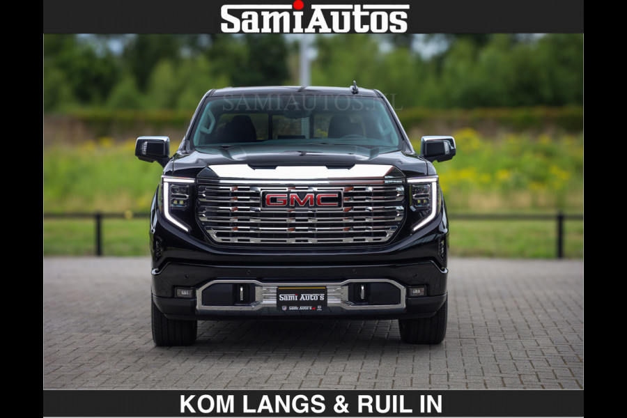 GMC Sierra DENALI | All-In Prijs | 6,2 V8 Full Option | De Meest Luxe Pick-Up in zijn Klasse | Comfortabele Dubbele Cabine met Royale 5 Zitplaatsen | BPM vrij | Nu Leverbaar uit Voorraad | Voorraad Nr 1788 | De specialist in Amerikaanse pick‑ups in Nederland en Europa.