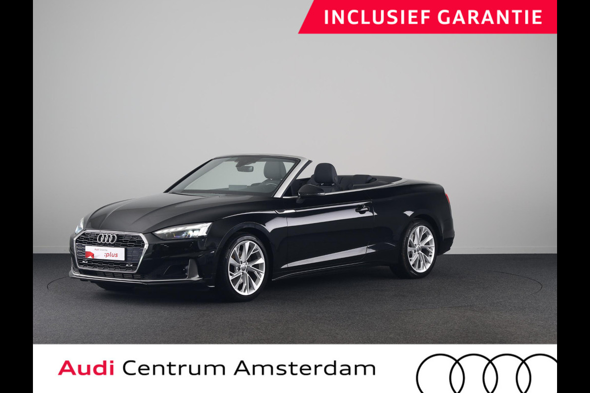 Audi A5 Cabriolet 40 TFSI Launch edition Sport 190pk | lederen bekleding, | Nekverwarming | matrix LED koplampen | Navigatiesysteem full map | Voorstoelen verwarmd