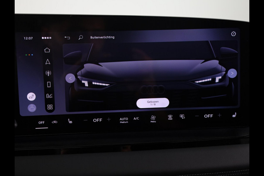 Audi Q6 Sportback e-tron S edition 83Kwh 252 pk | Glazen panoramadak | Exterieurpakket zwart | Trekhaak, mechanisch draaibaar | S line zwart leder-kunstleder |