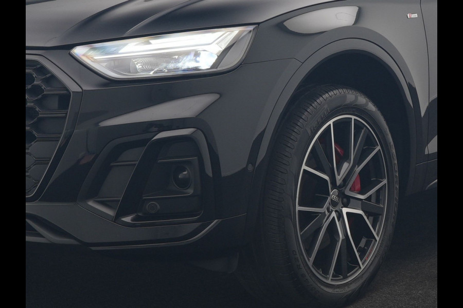 Audi Q5 55 TFSI e 2x S Line PHEV 367pk | Trekhaak Af Fabriek | Panodak | 360 Camera | Lederen Sportstoelen Memory & Verwarmd | Keyless | Blis | Apple Carplay | Cruise Control | Navigatie | DAB | Plug In Hybrid |