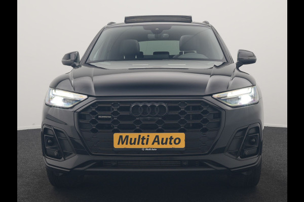 Audi Q5 55 TFSI e 2x S Line PHEV 367pk | Trekhaak Af Fabriek | Panodak | 360 Camera | Lederen Sportstoelen Memory & Verwarmd | Keyless | Blis | Apple Carplay | Cruise Control | Navigatie | DAB | Plug In Hybrid |