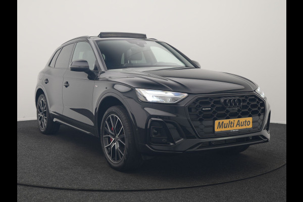 Audi Q5 55 TFSI e 2x S Line PHEV 367pk | Trekhaak Af Fabriek | Panodak | 360 Camera | Lederen Sportstoelen Memory & Verwarmd | Keyless | Blis | Apple Carplay | Cruise Control | Navigatie | DAB | Plug In Hybrid |
