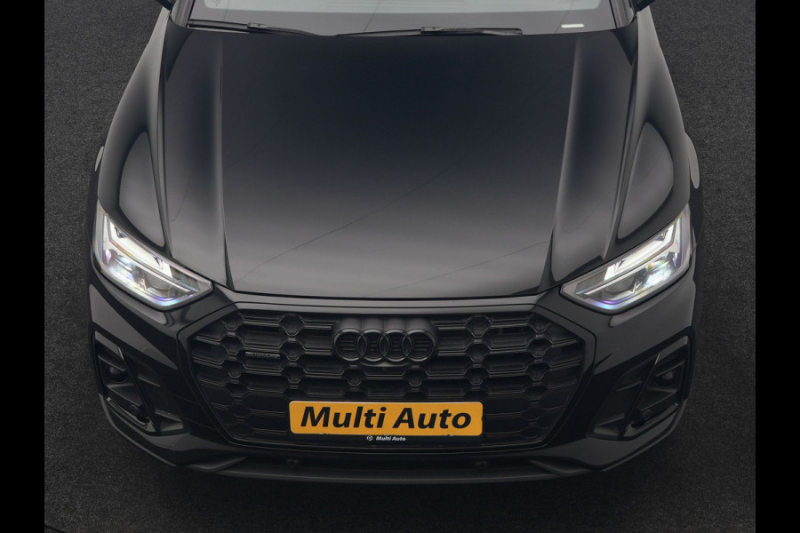 Audi Q5 55 TFSI e 2x S Line PHEV 367pk | Trekhaak Af Fabriek | Panodak | 360 Camera | Lederen Sportstoelen Memory & Verwarmd | Keyless | Blis | Apple Carplay | Cruise Control | Navigatie | DAB | Plug In Hybrid |
