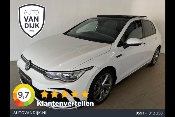 Volkswagen Golf 1.5 eTSI R-Line Business+ AUTOMAAT AIRCO PANO NAVI CRUISE STOELVERW APPLE CARPLAY PDC CAMERA TREKHAAK NIEUWSTAAT