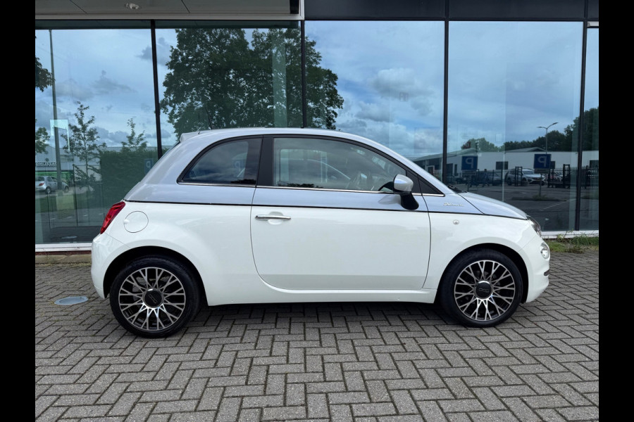 Fiat 500 1.0 Hybrid Dolcevita - Navi - Climate - Panodak - Parkeerhhulp - Lage stand