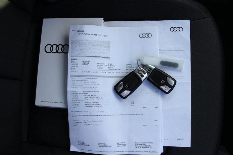 Audi Q5 50 TFSI e 299Pk PHEV Quattro Pro Line NL Auto | 1e Eigenaar | | Pano-Dak | Leder | Cruise | DAB | ECC | PDC | Navi | LED
