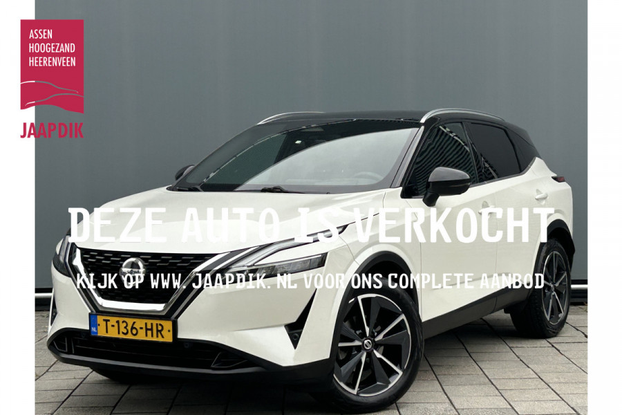 Nissan QASHQAI BWJ 2022 | 1.3 MHEV 141PK Tekna | TREKHAAK | PANO DAK | LEDER/STOF | 360 CAMERA | NAVI | CLIMA | CARPLAY | PDC 2X |