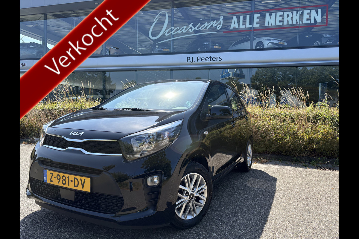 Kia Picanto 1.0 DPi DynamicLine Achteruitrijcamera - Apple carplay - Airco - Cruise control - Navigatie - Cruise control - Licht metalen velgen 14 inch - Radio - Start/stop systeem - Bluetooth - Elektrische ramen - Stuur multifunctioneel