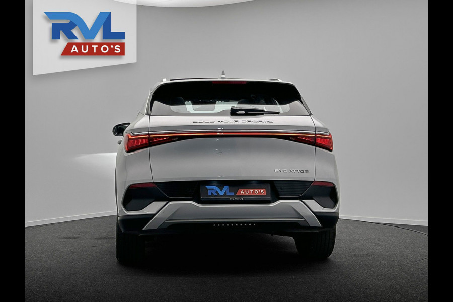 BYD ATTO 3 Design 60 kWh |*100 STUKS* | 204 PK | Pano/dak | Adapt/Cruise/Control | Leder/Beige/Blauw | 360/Camera, Navigatie, BTW!