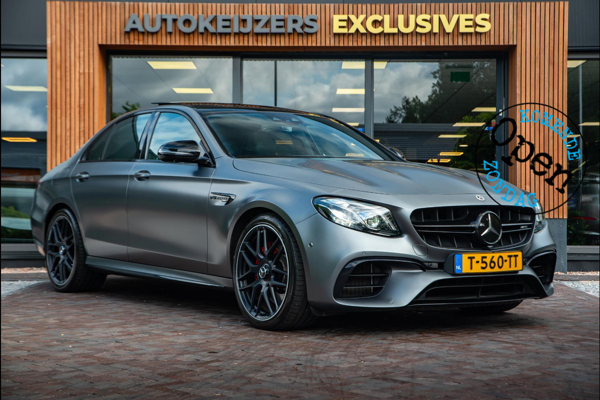 Mercedes-Benz E-Klasse AMG 63 S 4MATIC+ Burmester Pano Widescreen Ambient 360 Camera Stoelvent. Memory 2x E63