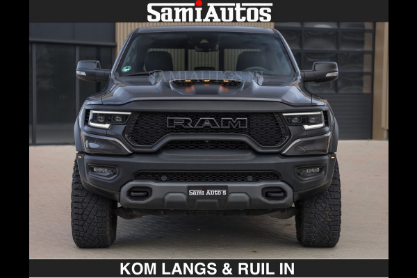 Dodge Ram TRX HELLCAT 712 PK 6.2 V8 | BOM VOL | GRANITE MET ZWART LEDER RODE STIKSELS | CREW CAB DUBBELE CABINE DC | 5 PERSOONS GRIJS KENTEKEN |