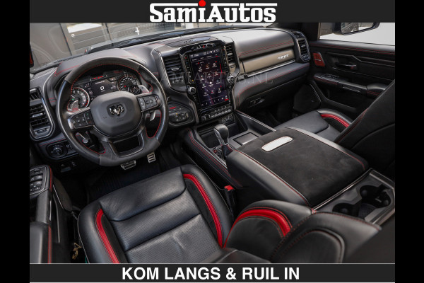 Dodge Ram TRX HELLCAT 712 PK 6.2 V8 | BOM VOL | GRANITE MET ZWART LEDER RODE STIKSELS | CREW CAB DUBBELE CABINE DC | 5 PERSOONS GRIJS KENTEKEN |
