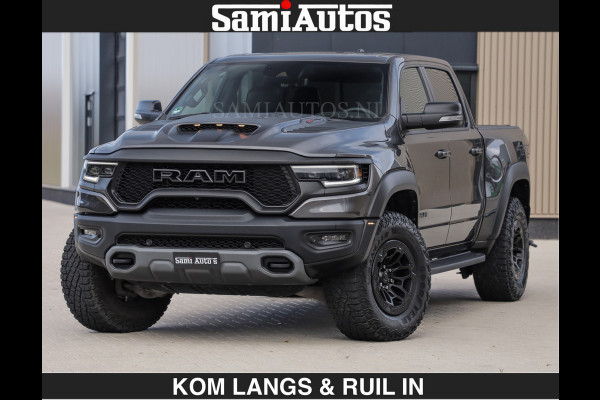 Dodge Ram TRX HELLCAT 712 PK 6.2 V8 | BOM VOL | GRANITE MET ZWART LEDER RODE STIKSELS | CREW CAB DUBBELE CABINE DC | 5 PERSOONS GRIJS KENTEKEN |