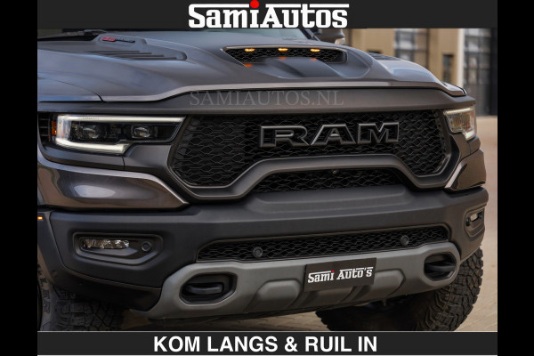Dodge Ram TRX HELLCAT 712 PK 6.2 V8 | BOM VOL | GRANITE MET ZWART LEDER RODE STIKSELS | CREW CAB DUBBELE CABINE DC | 5 PERSOONS GRIJS KENTEKEN |