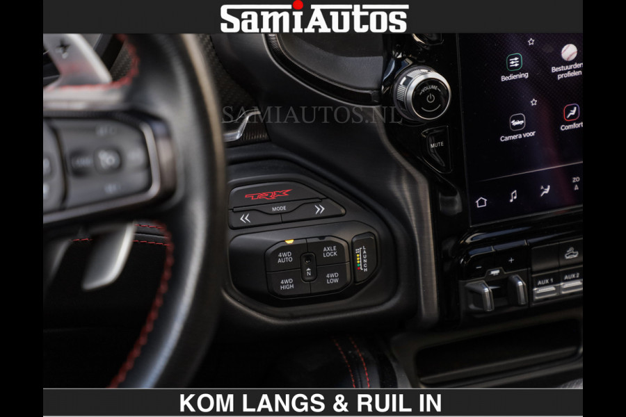 Dodge Ram TRX HELLCAT 712 PK 6.2 V8 | BOM VOL | GRANITE MET ZWART LEDER RODE STIKSELS | CREW CAB DUBBELE CABINE DC | 5 PERSOONS GRIJS KENTEKEN |