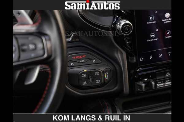 Dodge Ram TRX HELLCAT 712 PK 6.2 V8 | BOM VOL | GRANITE MET ZWART LEDER RODE STIKSELS | CREW CAB DUBBELE CABINE DC | 5 PERSOONS GRIJS KENTEKEN |