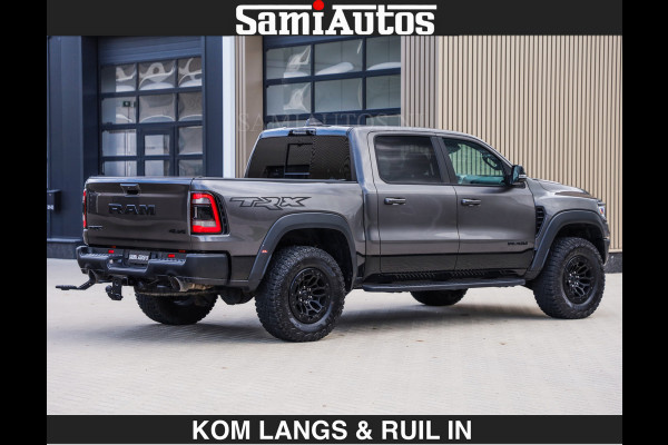 Dodge Ram TRX HELLCAT 712 PK 6.2 V8 | BOM VOL | GRANITE MET ZWART LEDER RODE STIKSELS | CREW CAB DUBBELE CABINE DC | 5 PERSOONS GRIJS KENTEKEN |