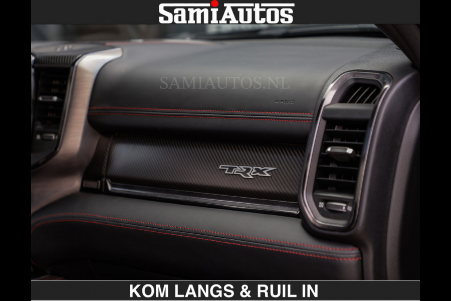 Dodge Ram TRX HELLCAT 712 PK 6.2 V8 | BOM VOL | GRANITE MET ZWART LEDER RODE STIKSELS | CREW CAB DUBBELE CABINE DC | 5 PERSOONS GRIJS KENTEKEN |