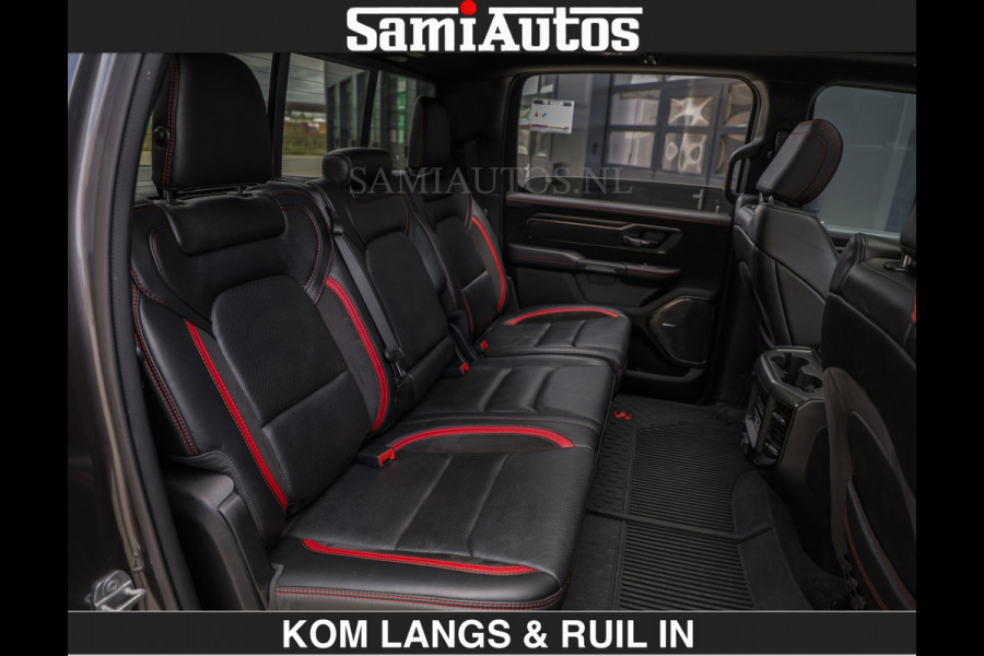 Dodge Ram TRX HELLCAT 712 PK 6.2 V8 | BOM VOL | GRANITE MET ZWART LEDER RODE STIKSELS | CREW CAB DUBBELE CABINE DC | 5 PERSOONS GRIJS KENTEKEN |