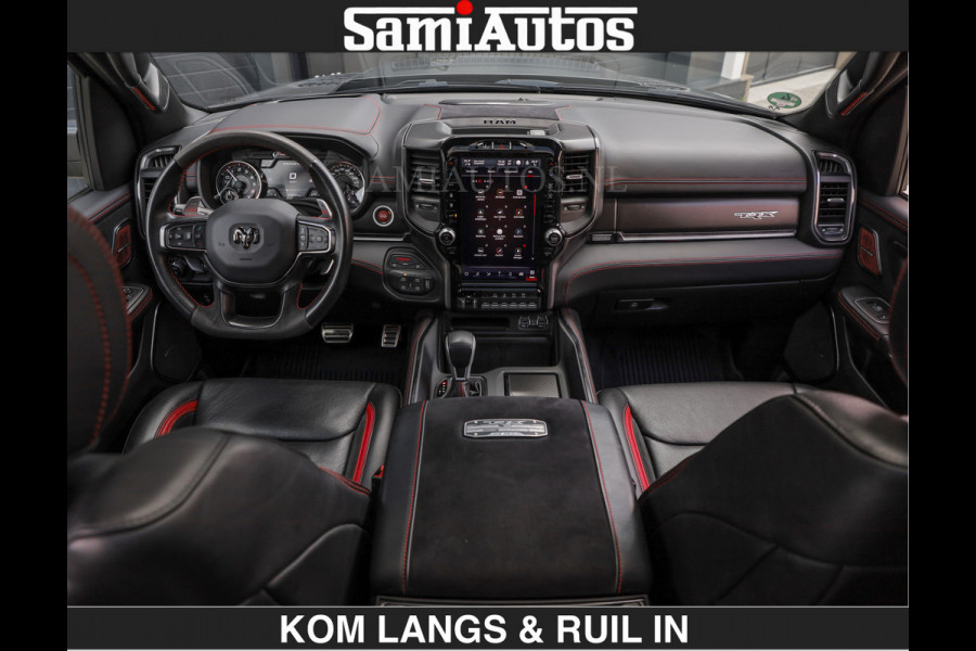 Dodge Ram TRX HELLCAT 712 PK 6.2 V8 | BOM VOL | GRANITE MET ZWART LEDER RODE STIKSELS | CREW CAB DUBBELE CABINE DC | 5 PERSOONS GRIJS KENTEKEN |