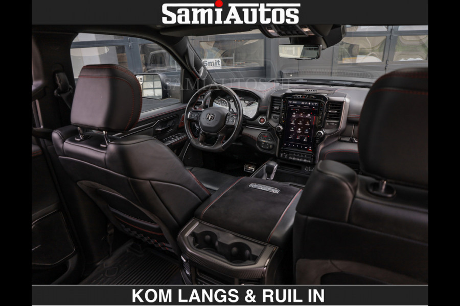 Dodge Ram TRX HELLCAT 712 PK 6.2 V8 | BOM VOL | GRANITE MET ZWART LEDER RODE STIKSELS | CREW CAB DUBBELE CABINE DC | 5 PERSOONS GRIJS KENTEKEN |