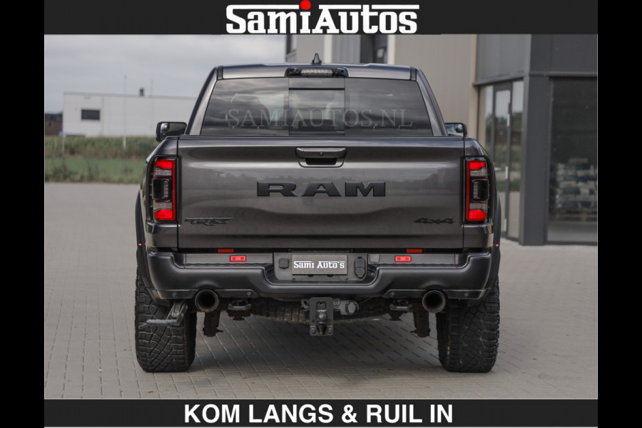 Dodge Ram TRX HELLCAT 712 PK 6.2 V8 | BOM VOL | GRANITE MET ZWART LEDER RODE STIKSELS | CREW CAB DUBBELE CABINE DC | 5 PERSOONS GRIJS KENTEKEN |