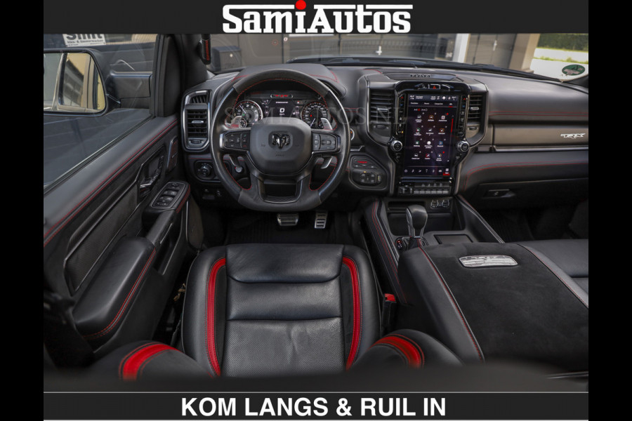 Dodge Ram TRX HELLCAT 712 PK 6.2 V8 | BOM VOL | GRANITE MET ZWART LEDER RODE STIKSELS | CREW CAB DUBBELE CABINE DC | 5 PERSOONS GRIJS KENTEKEN |
