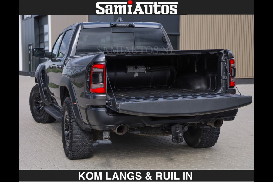 Dodge Ram TRX HELLCAT 712 PK 6.2 V8 | BOM VOL | GRANITE MET ZWART LEDER RODE STIKSELS | CREW CAB DUBBELE CABINE DC | 5 PERSOONS GRIJS KENTEKEN |