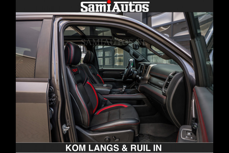 Dodge Ram TRX HELLCAT 712 PK 6.2 V8 | BOM VOL | GRANITE MET ZWART LEDER RODE STIKSELS | CREW CAB DUBBELE CABINE DC | 5 PERSOONS GRIJS KENTEKEN |