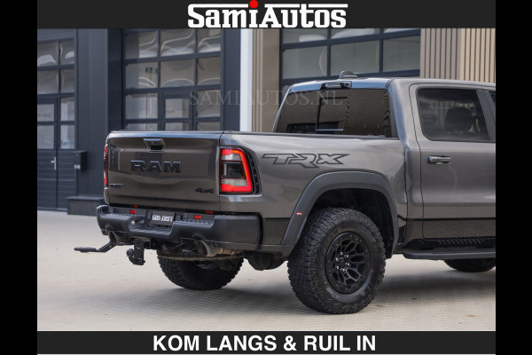 Dodge Ram TRX HELLCAT 712 PK 6.2 V8 | BOM VOL | GRANITE MET ZWART LEDER RODE STIKSELS | CREW CAB DUBBELE CABINE DC | 5 PERSOONS GRIJS KENTEKEN |