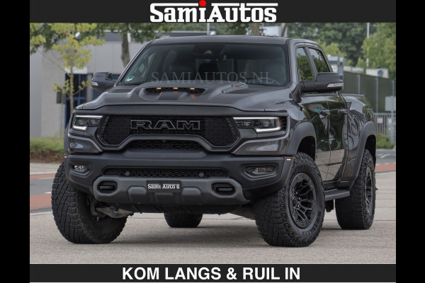 Dodge Ram TRX HELLCAT 712 PK 6.2 V8 | BOM VOL | GRANITE MET ZWART LEDER RODE STIKSELS | CREW CAB DUBBELE CABINE DC | 5 PERSOONS GRIJS KENTEKEN |