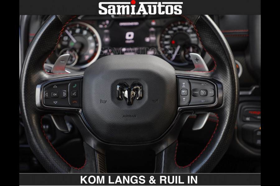 Dodge Ram TRX HELLCAT 712 PK 6.2 V8 | BOM VOL | GRANITE MET ZWART LEDER RODE STIKSELS | CREW CAB DUBBELE CABINE DC | 5 PERSOONS GRIJS KENTEKEN |