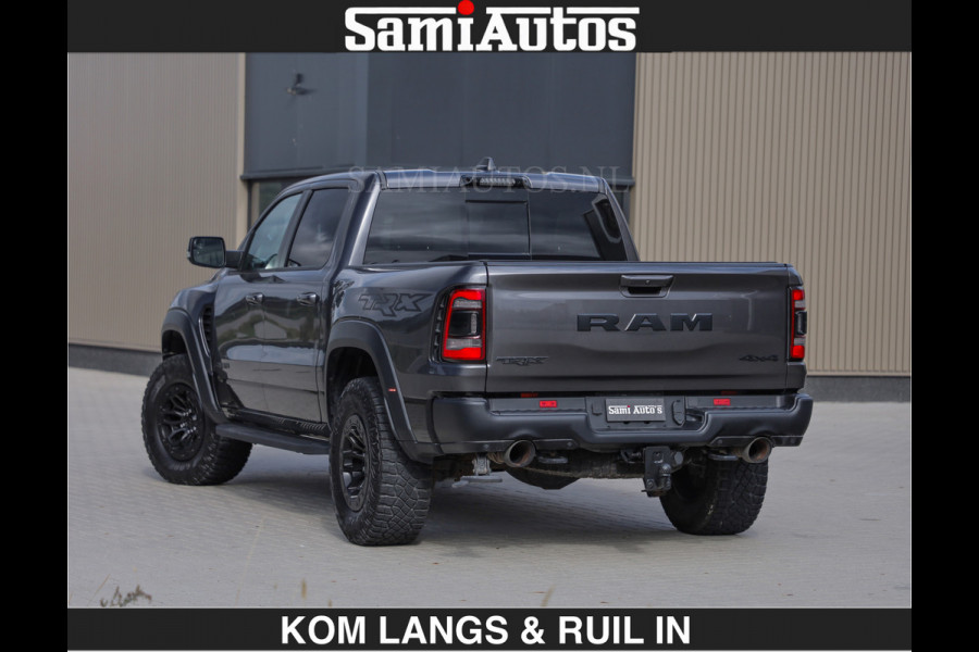 Dodge Ram TRX HELLCAT 712 PK 6.2 V8 | BOM VOL | GRANITE MET ZWART LEDER RODE STIKSELS | CREW CAB DUBBELE CABINE DC | 5 PERSOONS GRIJS KENTEKEN |