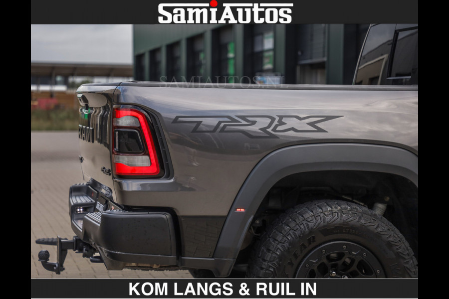 Dodge Ram TRX HELLCAT 712 PK 6.2 V8 | BOM VOL | GRANITE MET ZWART LEDER RODE STIKSELS | CREW CAB DUBBELE CABINE DC | 5 PERSOONS GRIJS KENTEKEN |
