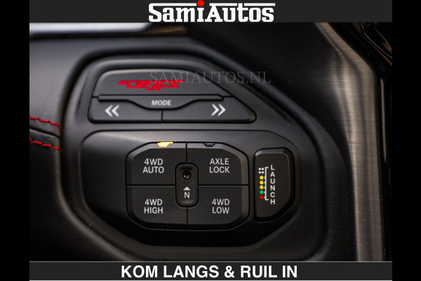 Dodge Ram TRX HELLCAT 712 PK 6.2 V8 | BOM VOL | GRANITE MET ZWART LEDER RODE STIKSELS | CREW CAB DUBBELE CABINE DC | 5 PERSOONS GRIJS KENTEKEN |