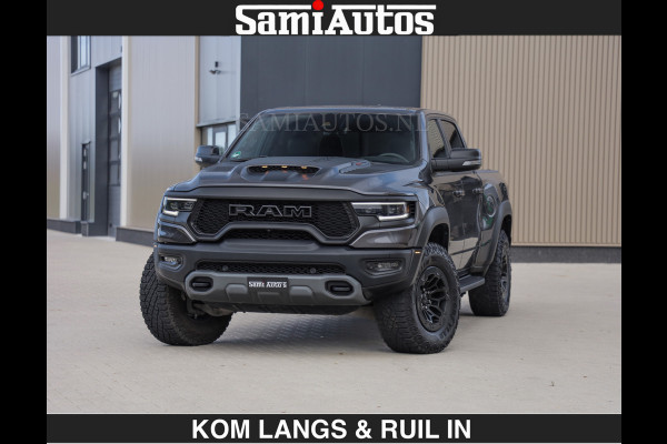 Dodge Ram TRX HELLCAT 712 PK 6.2 V8 | BOM VOL | GRANITE MET ZWART LEDER RODE STIKSELS | CREW CAB DUBBELE CABINE DC | 5 PERSOONS GRIJS KENTEKEN |
