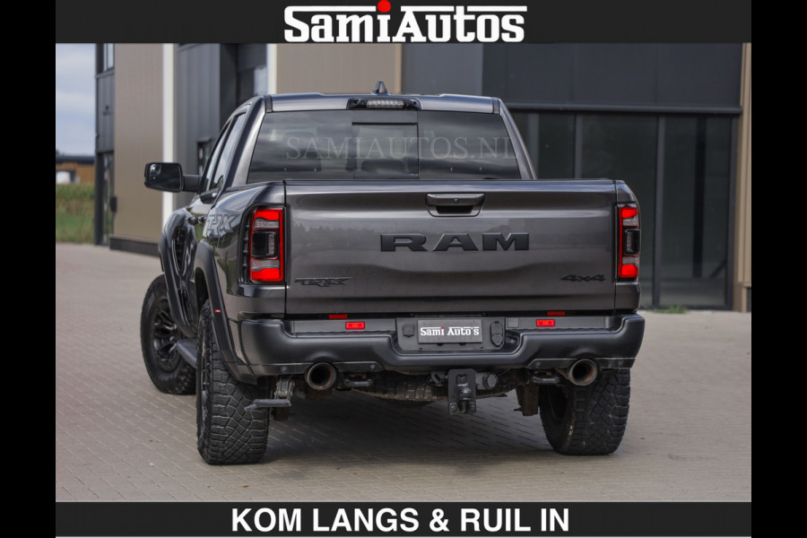 Dodge Ram TRX HELLCAT 712 PK 6.2 V8 | BOM VOL | GRANITE MET ZWART LEDER RODE STIKSELS | CREW CAB DUBBELE CABINE DC | 5 PERSOONS GRIJS KENTEKEN |