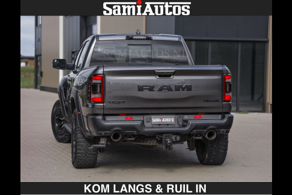Dodge Ram TRX HELLCAT 712 PK 6.2 V8 | BOM VOL | GRANITE MET ZWART LEDER RODE STIKSELS | CREW CAB DUBBELE CABINE DC | 5 PERSOONS GRIJS KENTEKEN |
