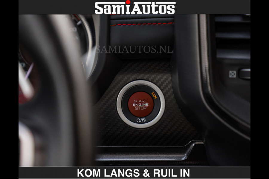 Dodge Ram TRX HELLCAT 712 PK 6.2 V8 | BOM VOL | GRANITE MET ZWART LEDER RODE STIKSELS | CREW CAB DUBBELE CABINE DC | 5 PERSOONS GRIJS KENTEKEN |