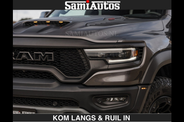 Dodge Ram TRX HELLCAT 712 PK 6.2 V8 | BOM VOL | GRANITE MET ZWART LEDER RODE STIKSELS | CREW CAB DUBBELE CABINE DC | 5 PERSOONS GRIJS KENTEKEN |